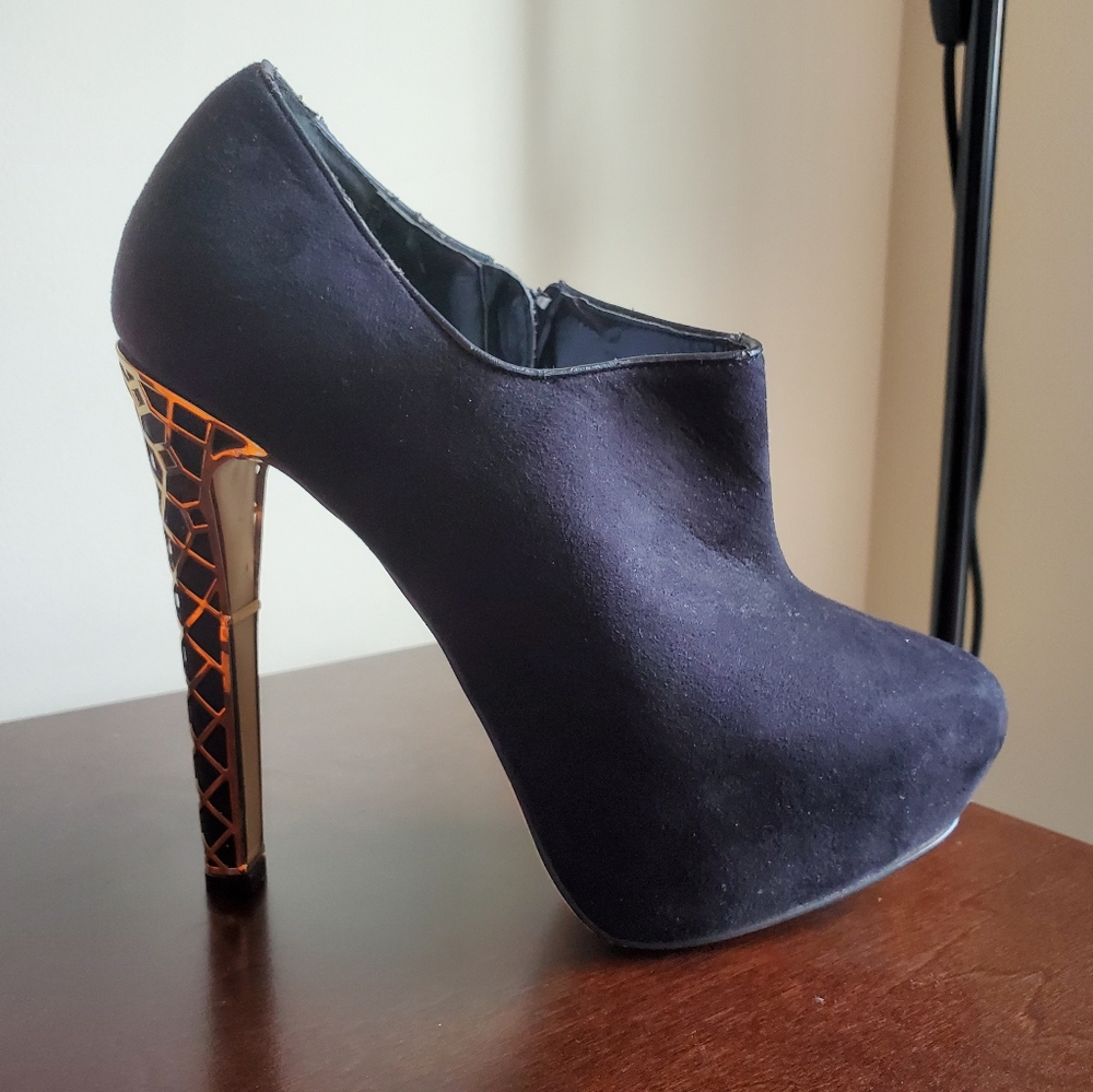 Suede booties